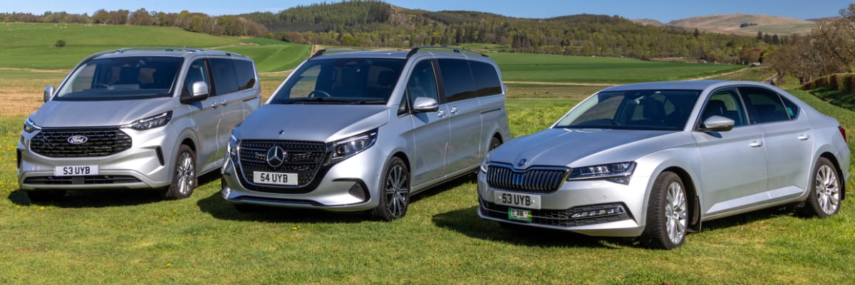 Mercedes fleet in rural location